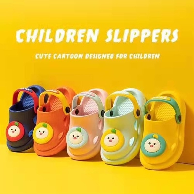 Dziecięce dziurki dziecięce kapcie letnie dziecięce antypoślizgowe śliczne kryte i obuwie plażbyć winnym kreskówki drewniaki dziecięce buty dla dziewczynki