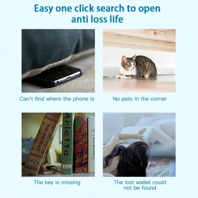 Tuya Circular Smart Tracker Bluetooth-compatible Smart Life APP Key Finder Keychain Phones Kids Pet Anti-loss Device Smart Tag