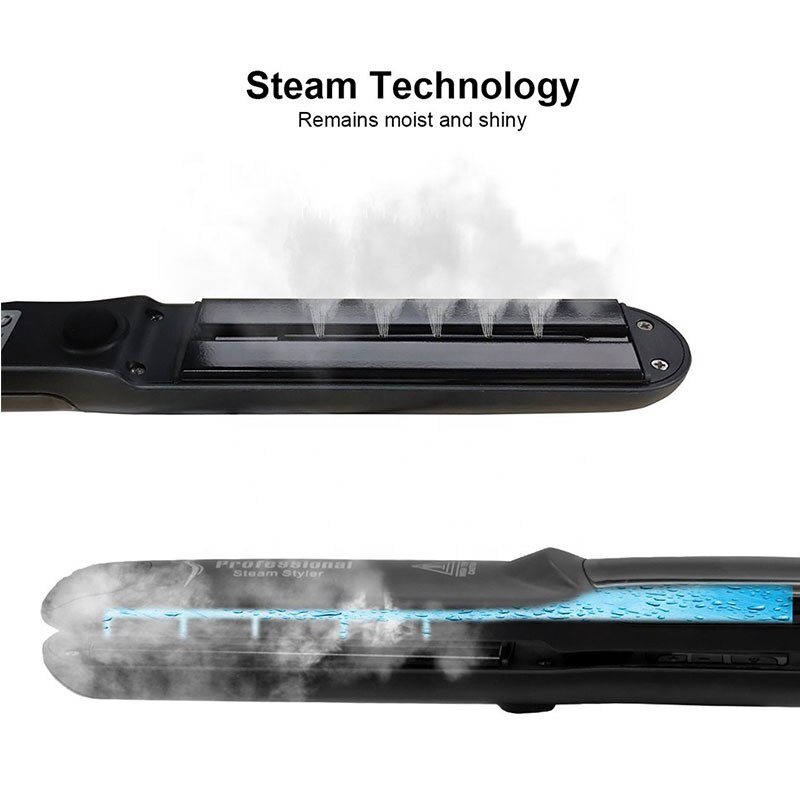 Ceramic hair straightener steam hair straightener Tourmaline ionic flat iron steam styler hair straightener