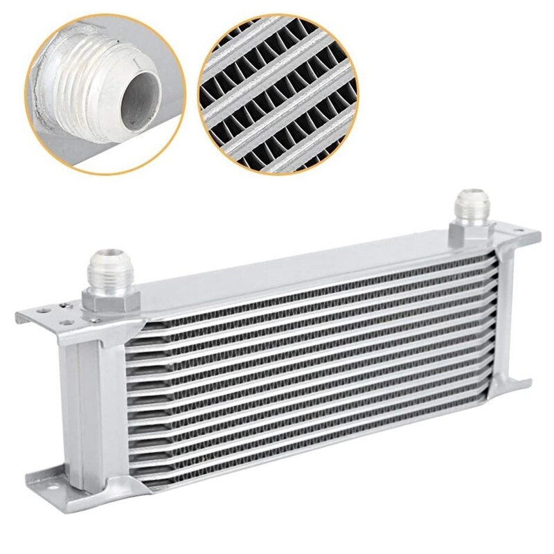 Radiador de aluminio de 13 filas, Enfriador de aceite de motor de coche de tipo británico, radiador de refrigeración de repuesto, enfriador Universal