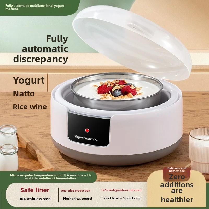 Intelligente automatische Mini-Joghurtbereiter für Höhle Heimgebrauch, Nano-Bohnenmaschine, multifunktionale selbstgemachte Joghurt-Nano-Bohnen-Reisweinmaschine