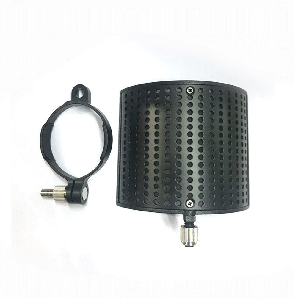 U Shape Sound Absorber Panel Studio Recording Microphone Isolation Shield Music Instrument Gadgets (Black)