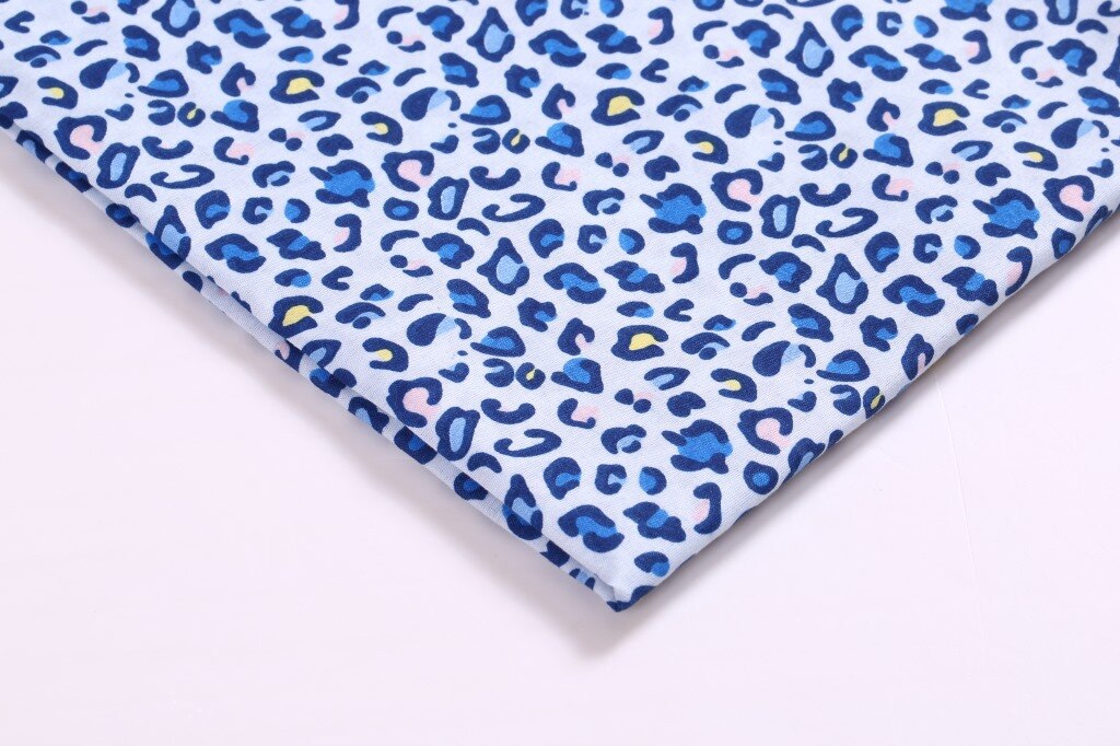50*147cm leopardbläck tryckt 100%  polyestertyg för vävnad barntextil för sömnad tecknad twilltyg ,c12286: 1047416005