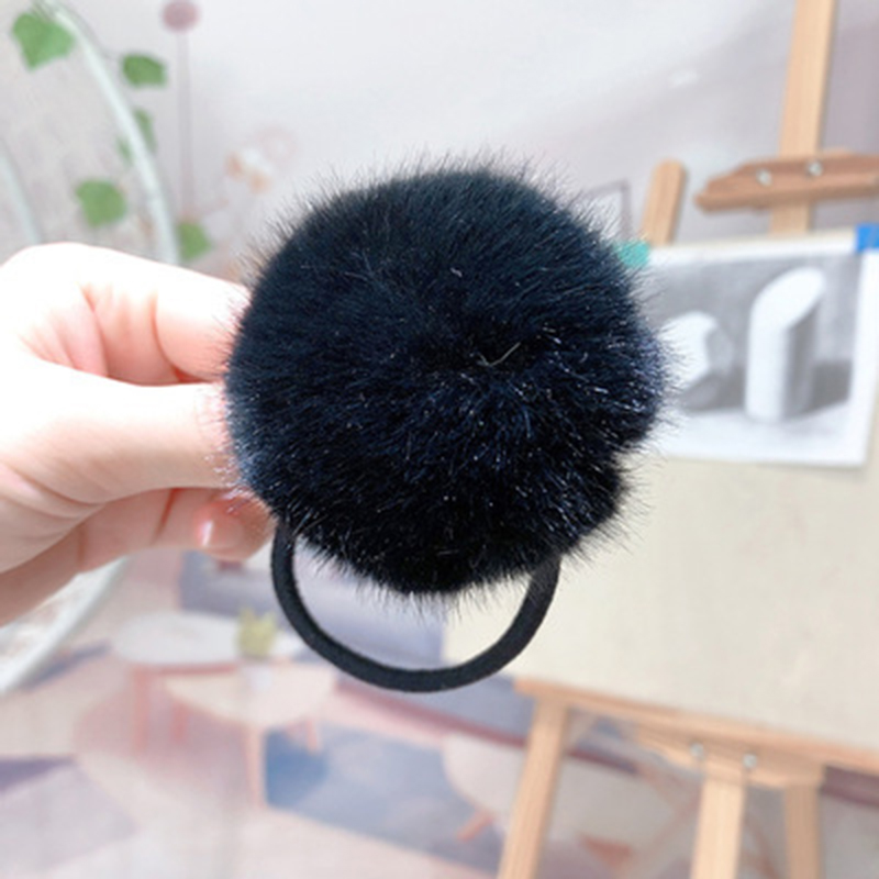 Autmn-coletero de terciopelo para mujer, accesorio para el pelo de leopardo, a rayas, para invierno: f9