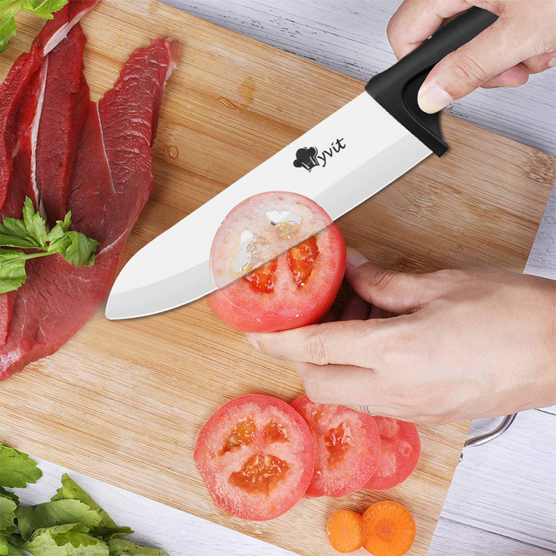 Myvit Ceramic Knife 3 4 5 6 inch Kitchen Knife Utility Slicing Fruit Vegetable Zirconia White Blade Chef Knives