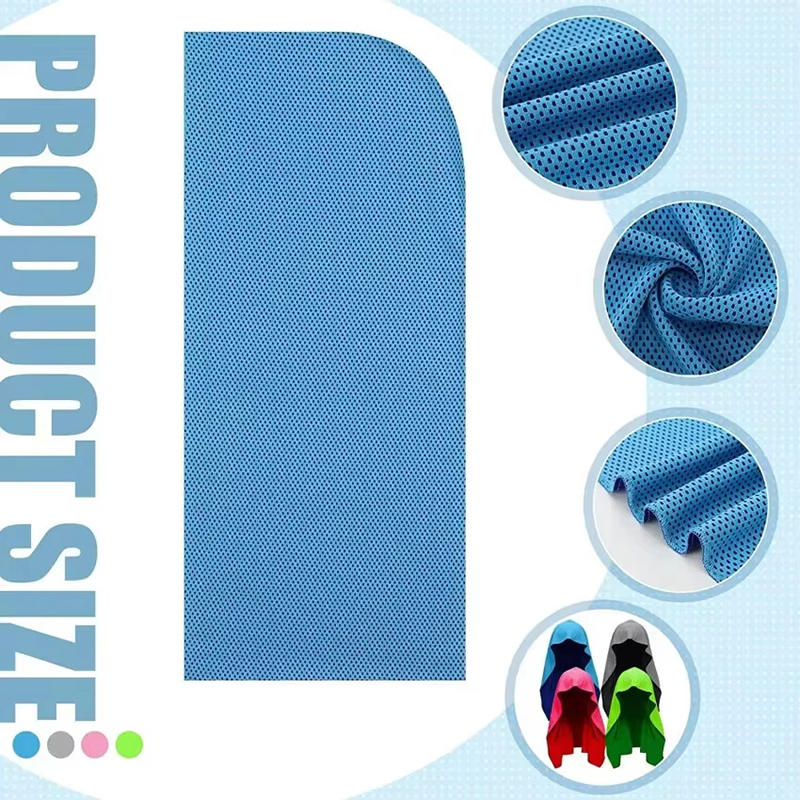 Koelende Hoodie Handdoek - UV-bescherming, snel drogend, perfect voor sport, kamperen, trainingen, fietsen, golf, hardlopen, wandelen