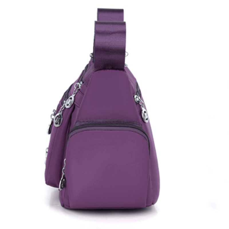 style neutral nylon fabric ladies' handbag Oxford cloth shoulder strap crossbody bag travel bag multi-compartment casual bag