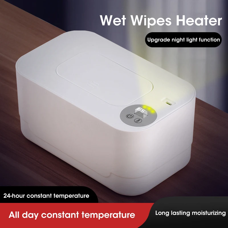 Calentador de toallitas húmedas para bebé, calentador con pantalla LED, dispensador de toallas húmedas, portátil, USB, calentador de toallitas para bebé, caja calefactora para servilletas, hogar/coche