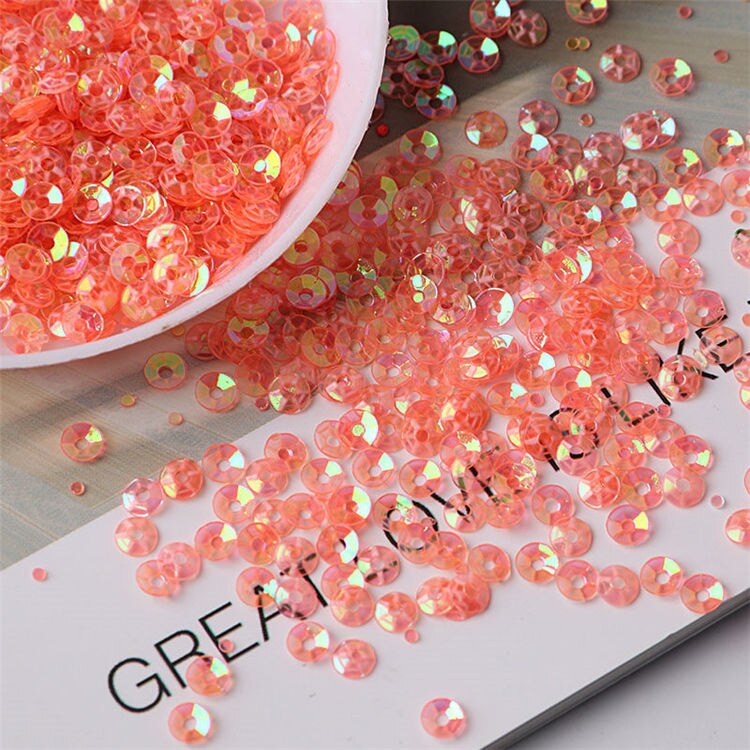 10 G/pak 3Mm Cup Pvc Ronde Transparant Kristal Losse Pailletten Naaien Wedding Craft Vrouwen Kids Diy Garment Nail Accessoires