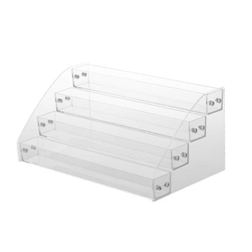 Multi-couche détachable acrylique vernis à ongles support de table affichage clair maquillage organisateur vernis lunettes de soleil plateau support de support: 4-Layers