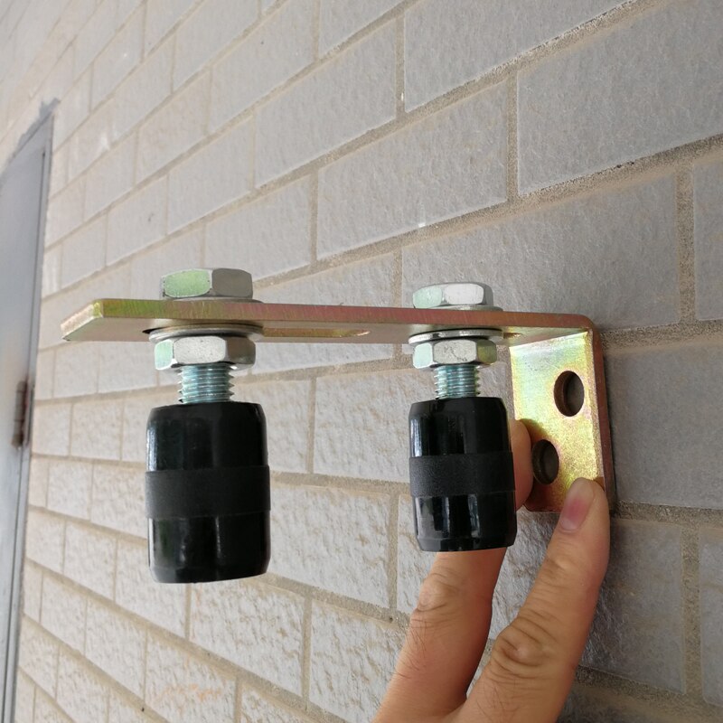 LPSECURITY Sliding Gate Retaining Nylon Roller / Upper Guide Bracket with 2 Nylon Rollers for Gate motor opener