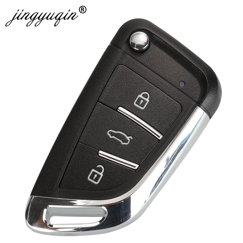 jingyuqin Upgraded Flip Remote Car Key Fob 3 Button 434MHz ID46 for Citroen X-Sara C3 C5 before With Uncut Blade SX9