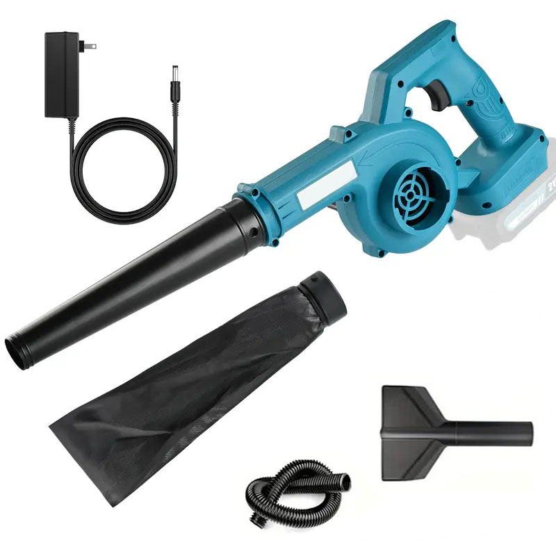 Akku-Laubbläser, 2-in-1-Akku-Laubbläser und Staubsauger, leichtes für Rasen, Terrasse, Hof, für Makita-Akku