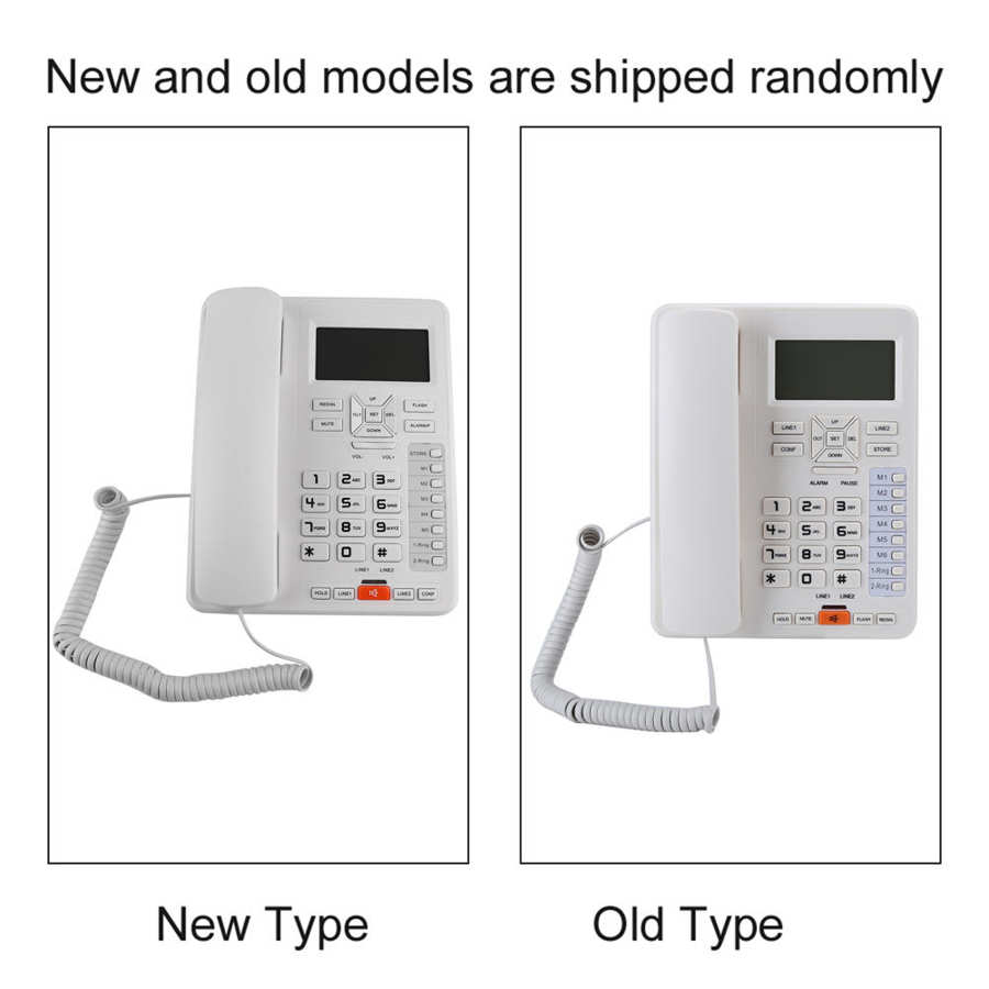 TC-6400 Business Office Telephone Caller Identification Hands-free Calls Landline White