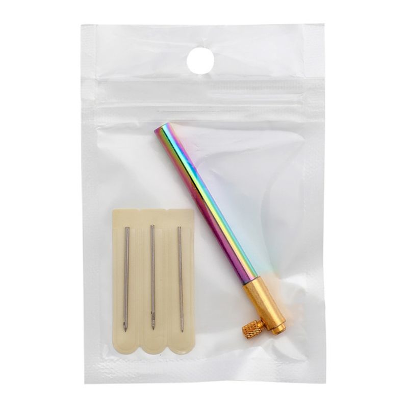 Borduurwerk Kralen Tambour Franse Haak Haak Met 3 Naalden Kraal Naaien Knit