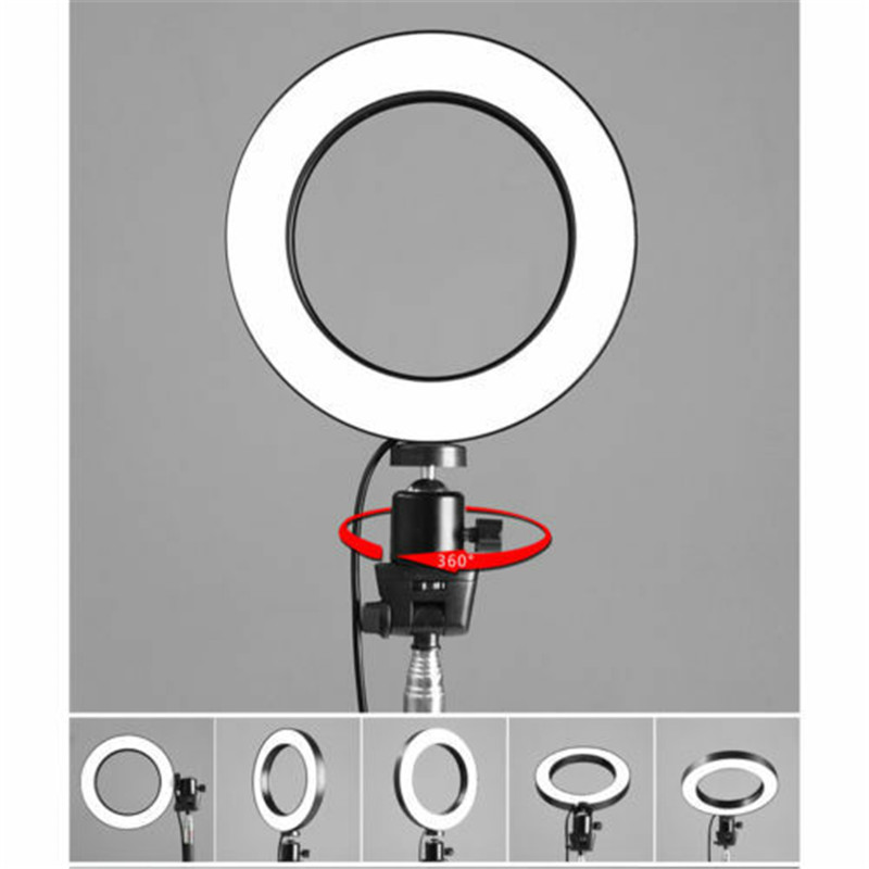 LED Ring Licht Studio Foto Video Dimbare Lamp Statief Selfie Camera Telefoon