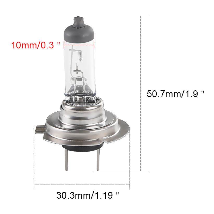 bombillas h7 luz blanca bombilla h7 bombillas coche h7 Bombilla halógena antiniebla para coche, lámpara antiniebla, faros delanteros, H7, 55w, 12v, 10 piezas, 4300k, 4300k lampara 12v 55w lampara h7