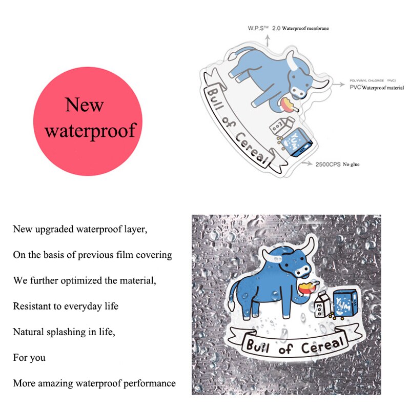 50 Stks/pak Leuke Cartoon Alpaca Waterdichte Label Stickers Voor Koelkast Auto Helm Diy Geschenkdoos Fiets Notebook Skate Kofferbak