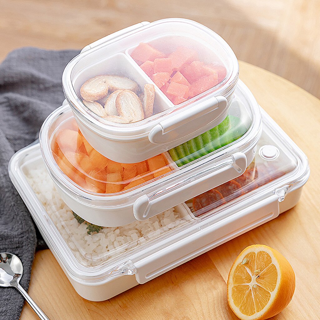 Microwave Portable Compartment Lunch Box Container Leakproof School Food Storage Box For Kids Adult Case Dinner Organizer