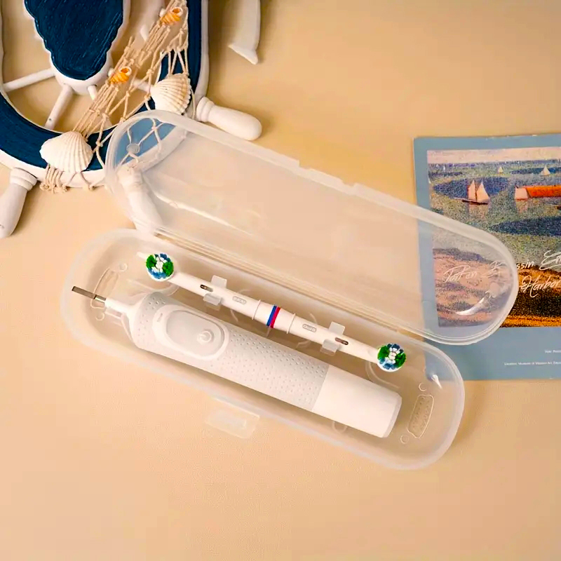 1PC Zahnbürstenkopf Tragbare Staubschutzbox, Reisebox für elektrische Zahnbürsten
