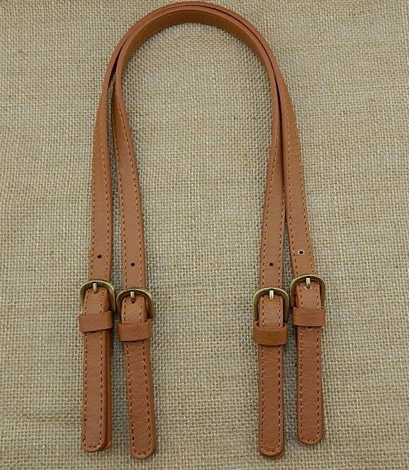 YESIKIMI 67-71CM réglable 1 paire poignées de sac bricolage sac ceinture fendue en cuir Bolsa accessoires remplacement sac bandoulière sangles: brown