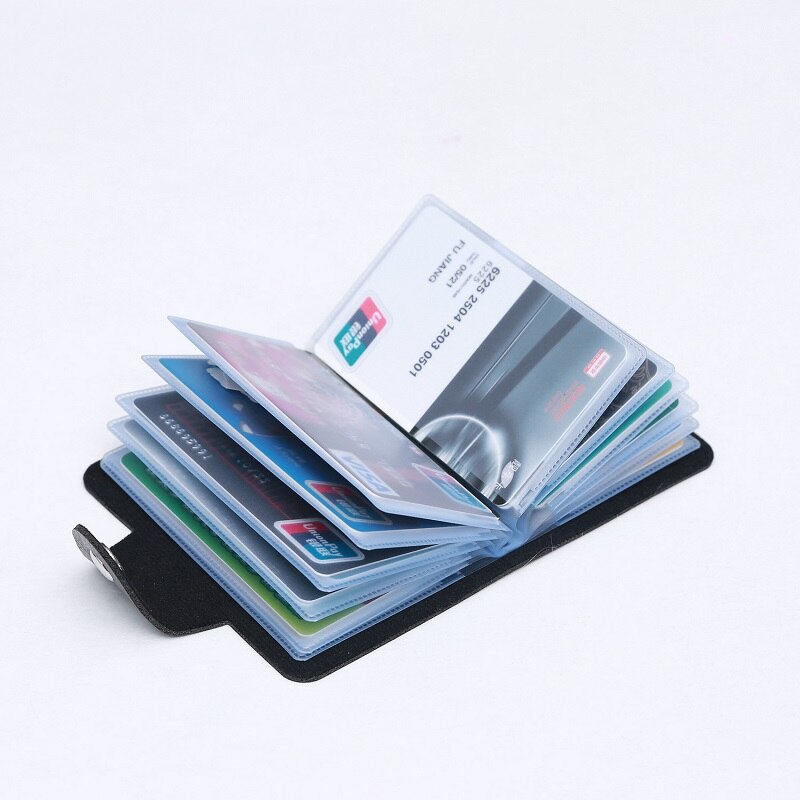 Baellerry – portefeuille automatique en alliage d'aluminium, porte-cartes, Anti-démagnétisation, antivol, RFID, aluminium carte de crédit bancaire: 24 Bits Card Case