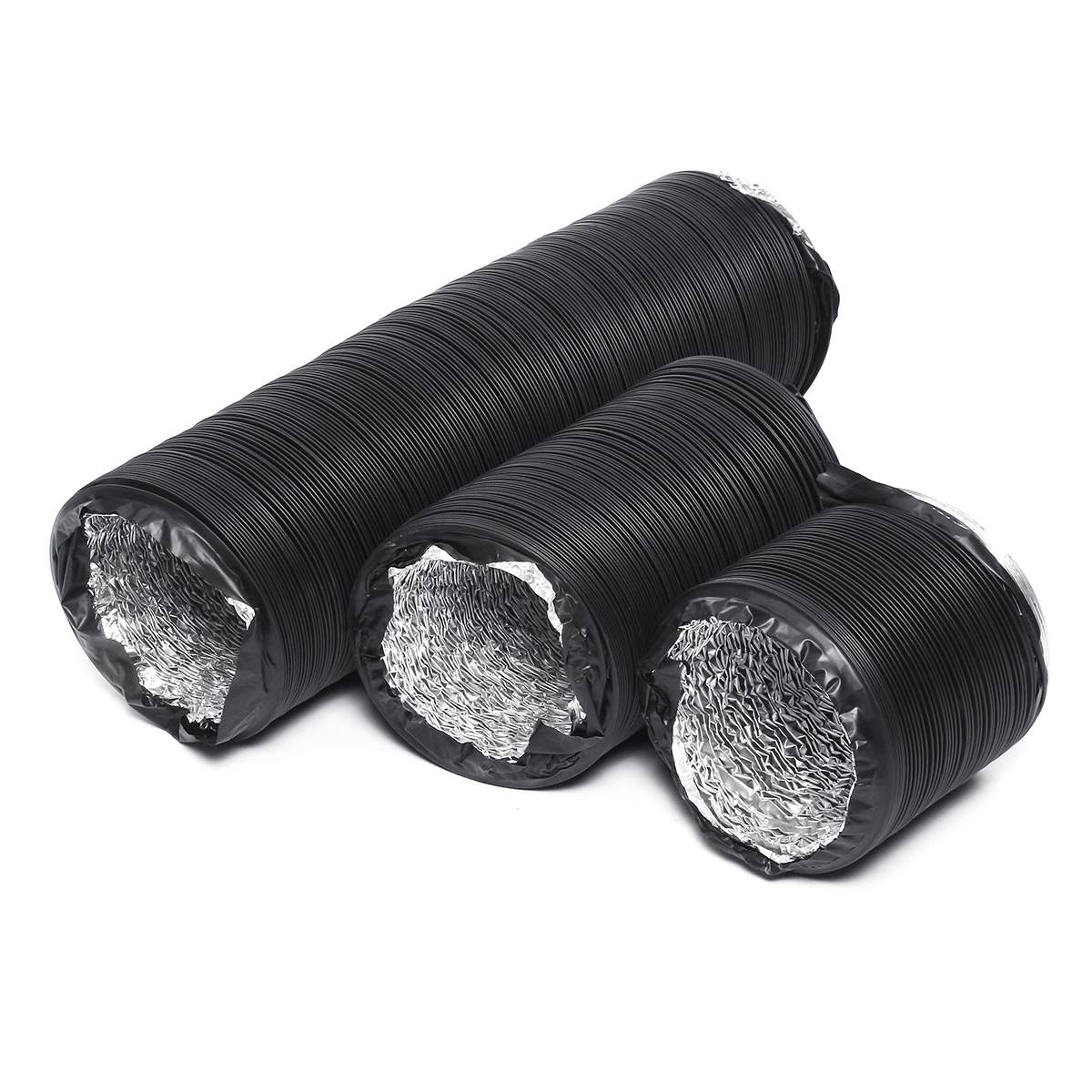 Flexible Exhaust Tube DIA 15cm 1.5M/3M/6M PVC Aluminum Air Ventilation System Ventilator Hose Pipe Kitchen Bathroom Accessories