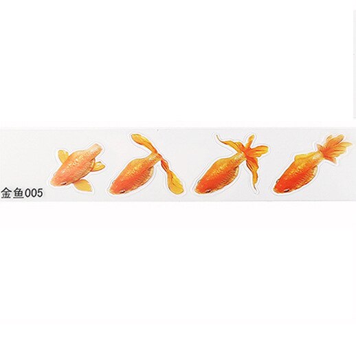 Resin Goldfish Sticker 3D Resin Goldfish Sticker Material Sticker Crystal Epoxy Goldfish Painting
