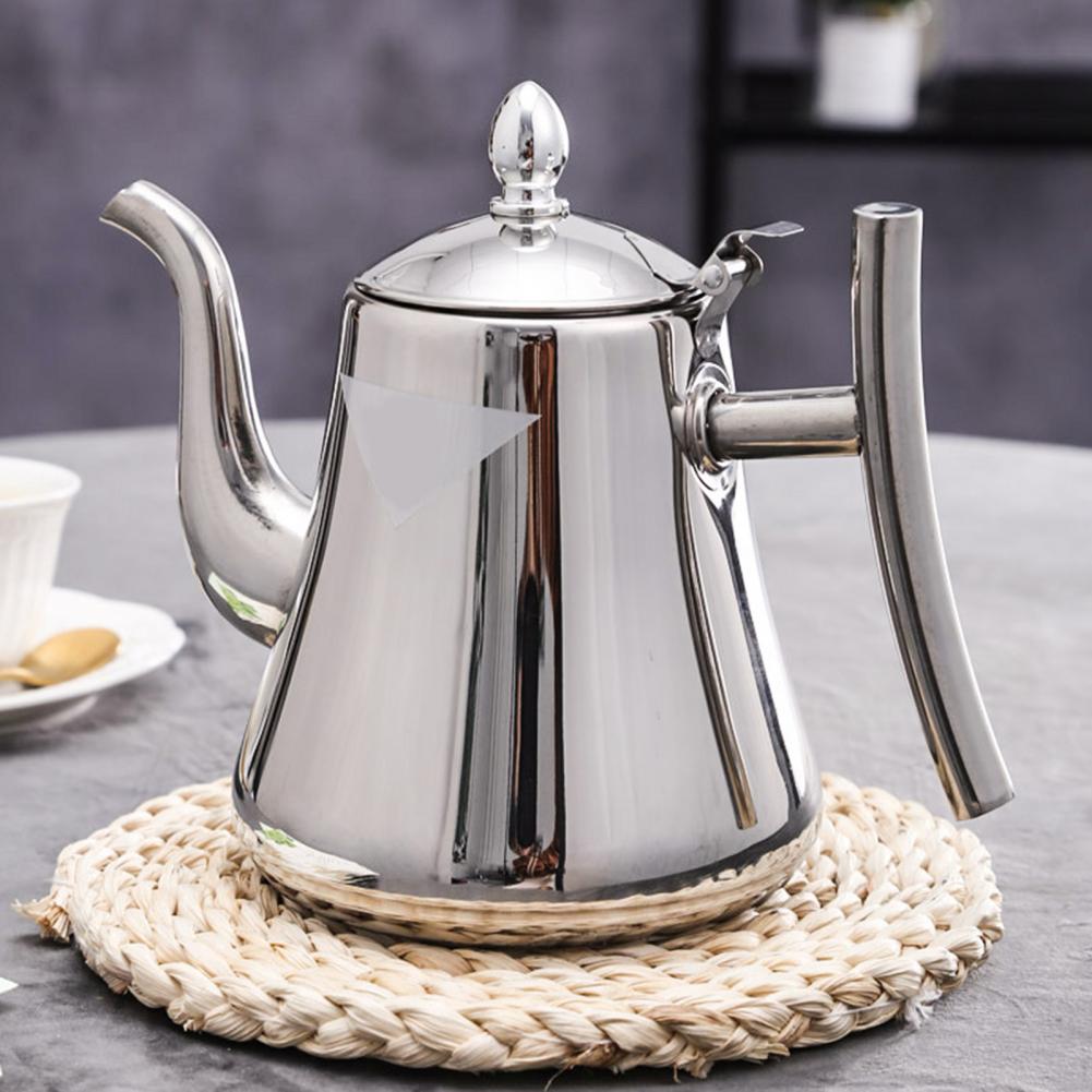 Gran hervidor de té ecológico duradero, tetera con Infusor de hojas de té sueltas, teteras de agua