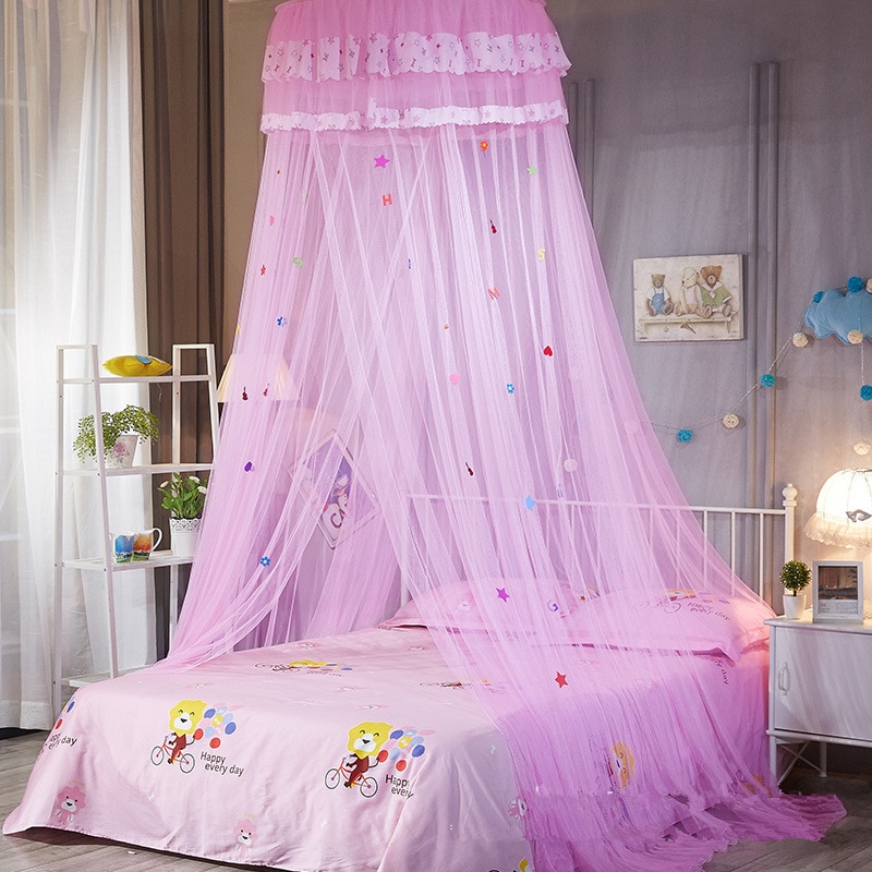 Suspendus enfants bébé literie dôme lit baldaquin coton moustiquaire couvre-lit rideau pour bébé enfants lecture jouant décor à la maison