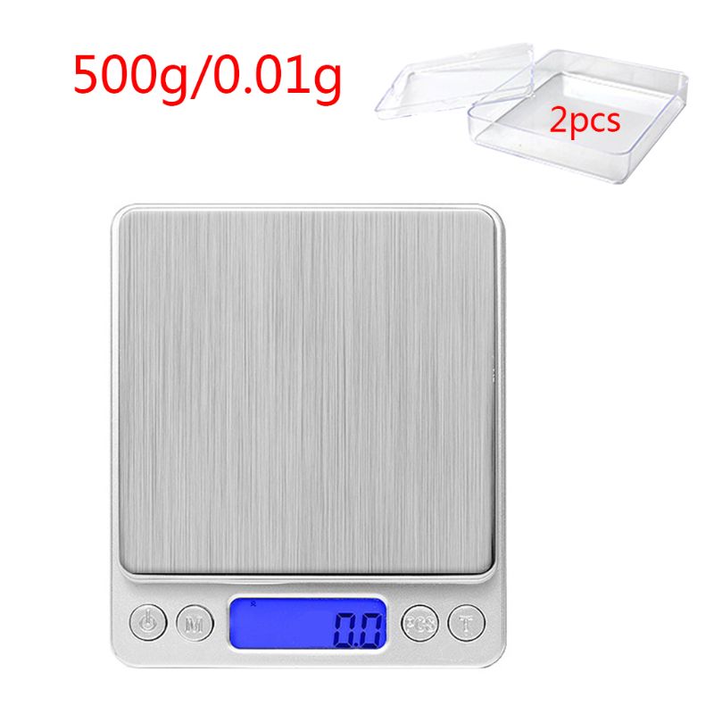 Digital Kitchen Scale Mini Pocket Stainless Steel Precision Electronic Balance: 500g