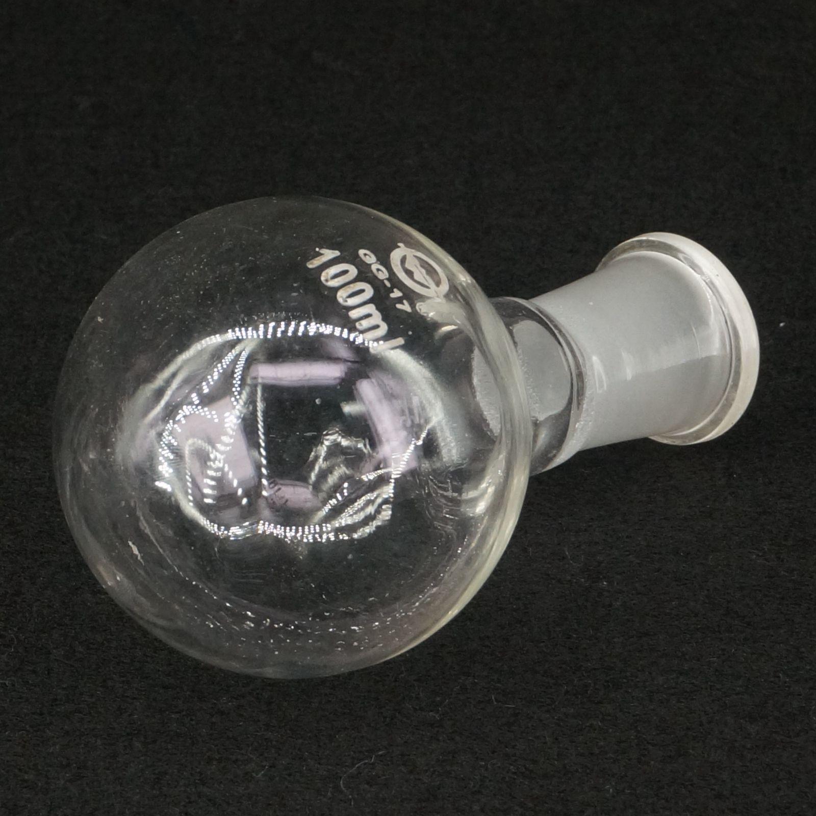 100Ml 19/26 Joint Borosilicaatglas Fles Ronde Bodem Enkele Korte Hals Lab