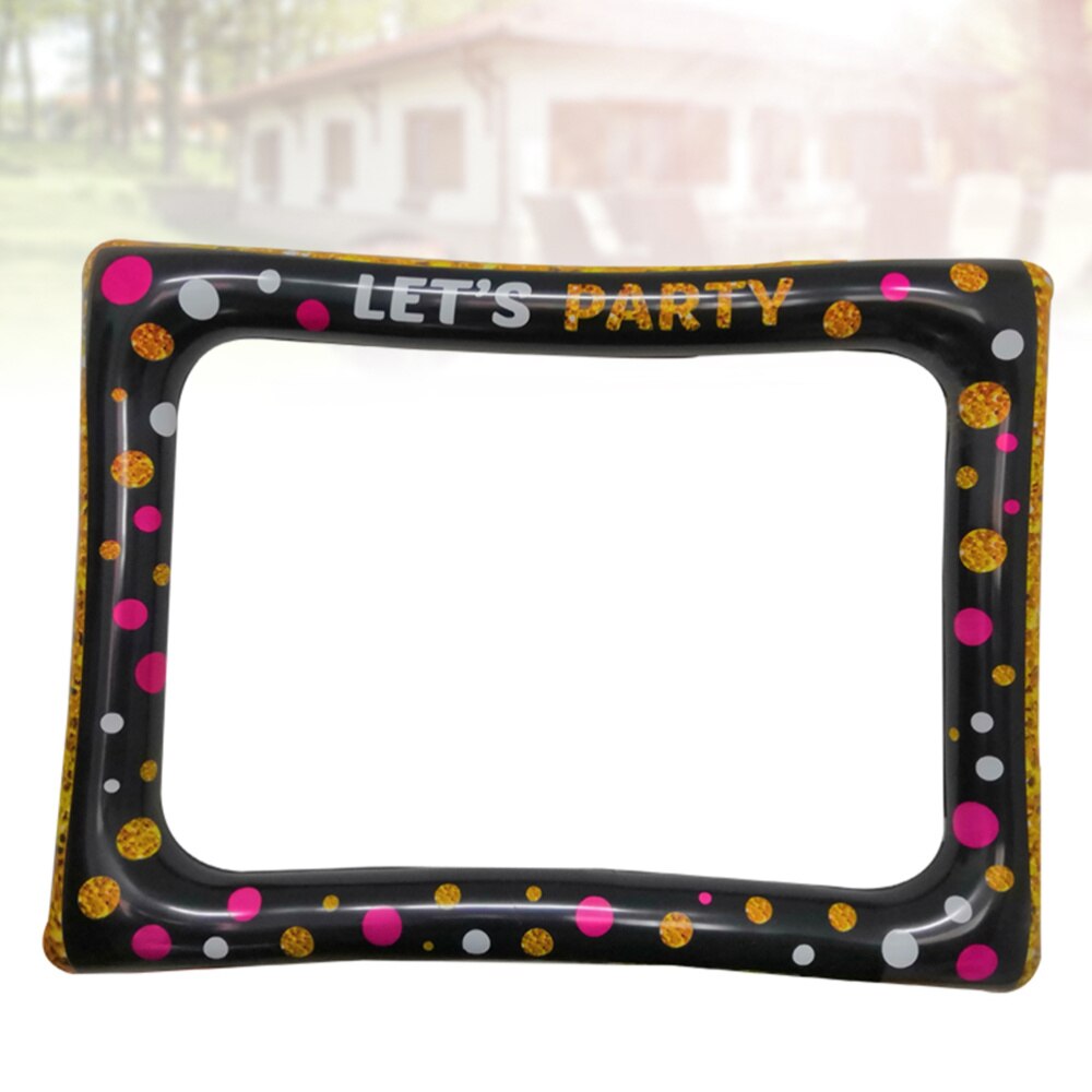 Year Photo Frame Inflatable Photo Frame Hand-held Photo Prop Photography Accessories Party Supplies
