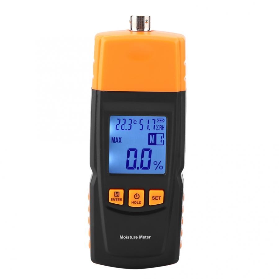 GM620 LCD Display Digital Adjustable Wood Moisture Tester -10- 60 Degree Moisture Meter