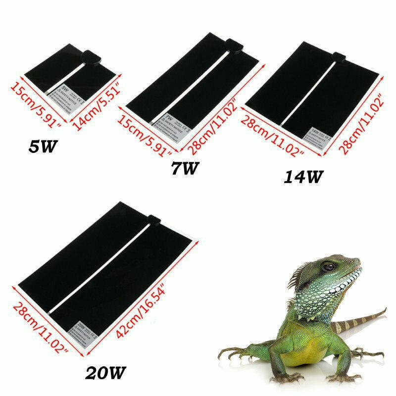 Verwarmingsmat voor reptielenterrarium, verwarmingsmat met thermostaatregelaar, stekker onder aquarium, terrariumverwarming, verwarmingsmat voor huisdieren