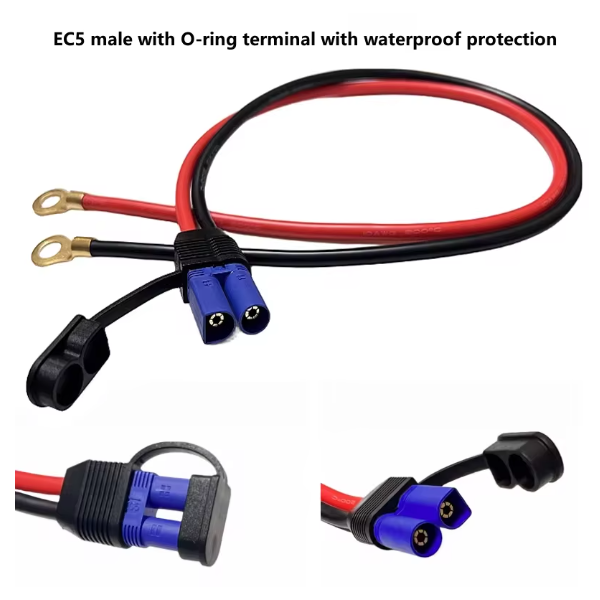 Ec5 stecker (männlich/weiblich) , 100a 10 silikonkabel mit wasserdichtem verlängerungskabel, notstartkabel für auto, modellflugzeug: Lila