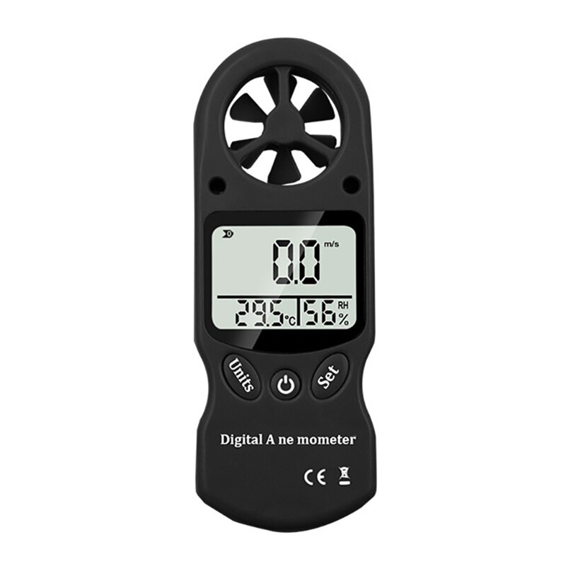 1PC Digital Anemometer Wind Speed Meter Measures Wind Speed Temperature Wind Chill Measure Tool: BK