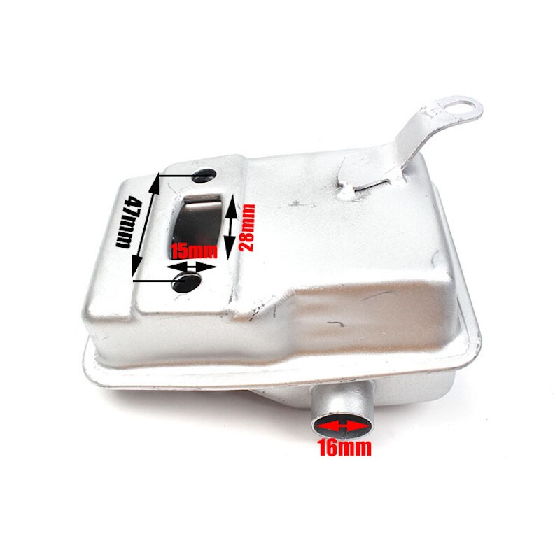 Uitlaat Voor Chinese 1E48F 48F 63CC Motor Grond Vijzel Power Aarde Boren Gras Trimmer Vervangende Onderdelen