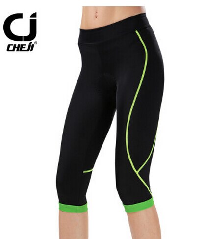 CHEJI Female Cycling Seventh Shorts Women Sport Outdoor Bike Clothing 5 Colors