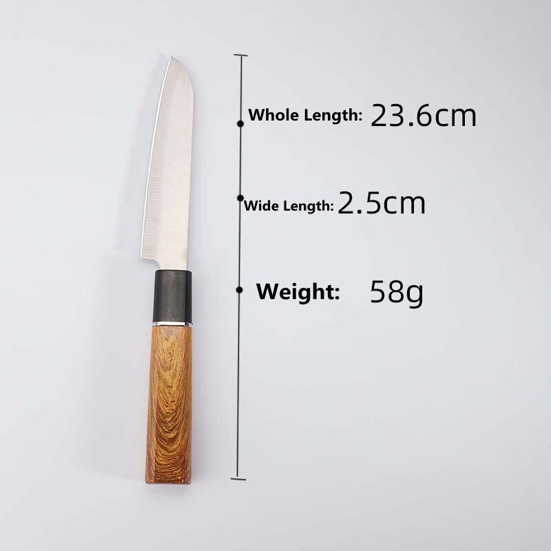 Stainless Steel Kitchen Knives Set Santoku Nakiri Utility Kitchen Knife Set White Blade Japan Knife Set Kitchen Cooking Tools: Fruit Knife