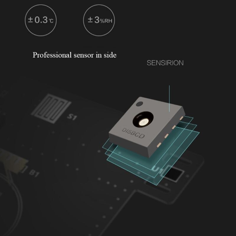 Screen Display Digital Moisture Meter High-Precision Thermometer Monitor B85C