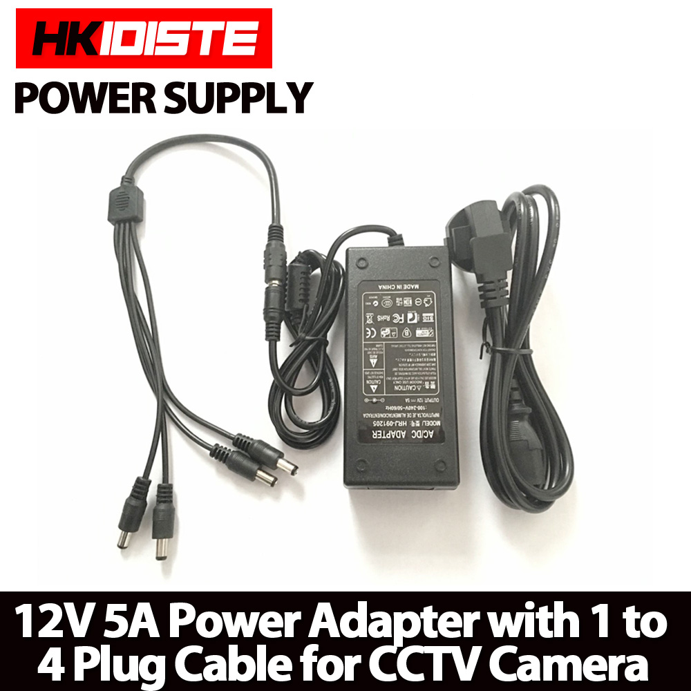 Normal Adapter Cctv Hkixdiste 12V 5A 4 Port Cctv Camera Ac Adapter Voe... – Grandado