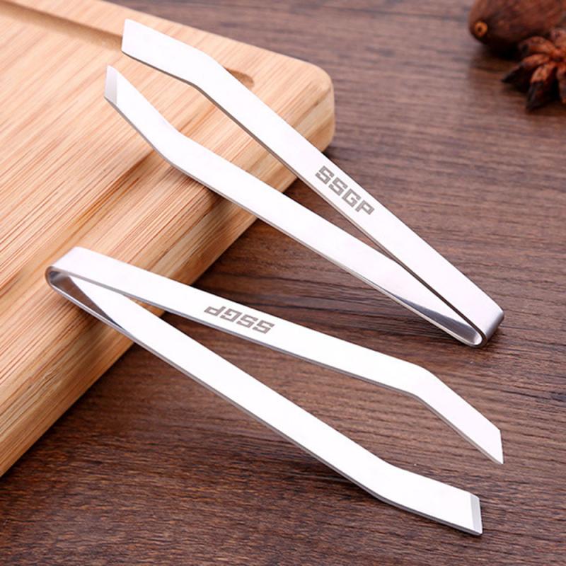 2 stk / sæt hårtrækker tang tyk rustfrit stål trækker kyllingefjer gris hår pincet klip fiskben køkken gadget klip: 2 stk