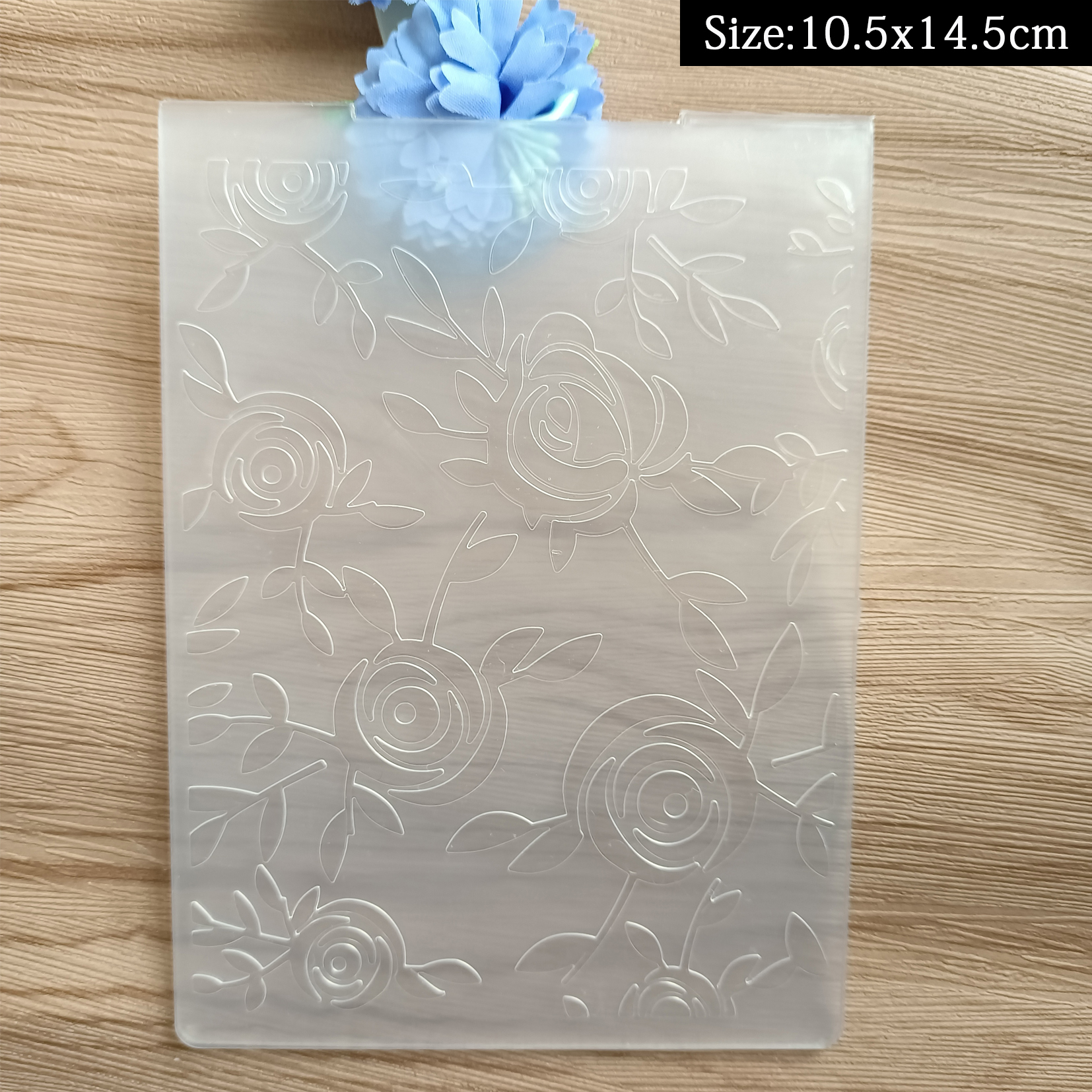 Carpeta de relieve de flores rosas para álbum de recortes, manualidades DIY, con 11 patrones diferentes/árboles/hojas/flores: FD-162