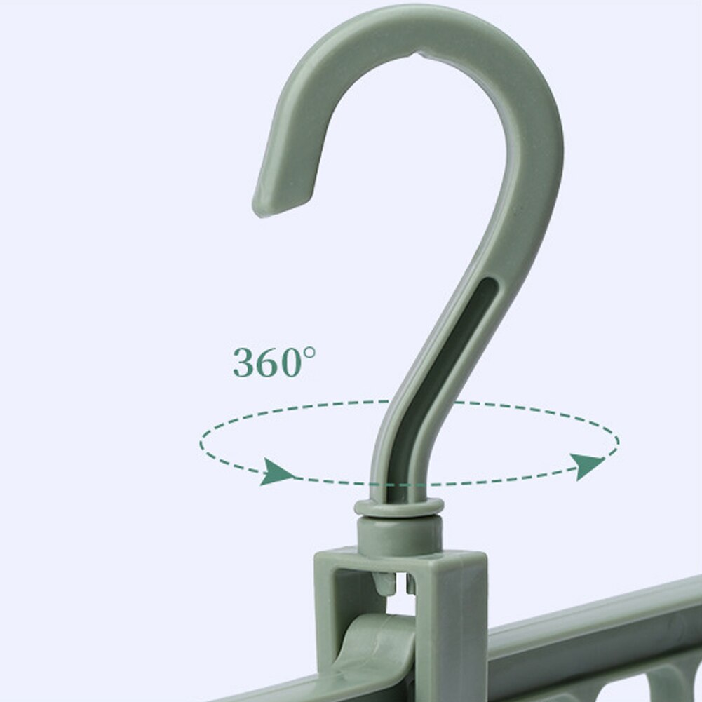 Anti-Slip 9-Gat Kleerhanger Sorteren Droogrek Haak Garderobe Organizer Houden Je Kast Georganiseerd Met Deze smart Opknoping R