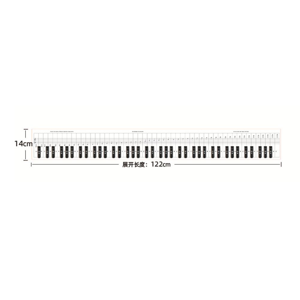88keys Piano Chord Chart Tablature Piano Chord Practice Sticker 88 Key