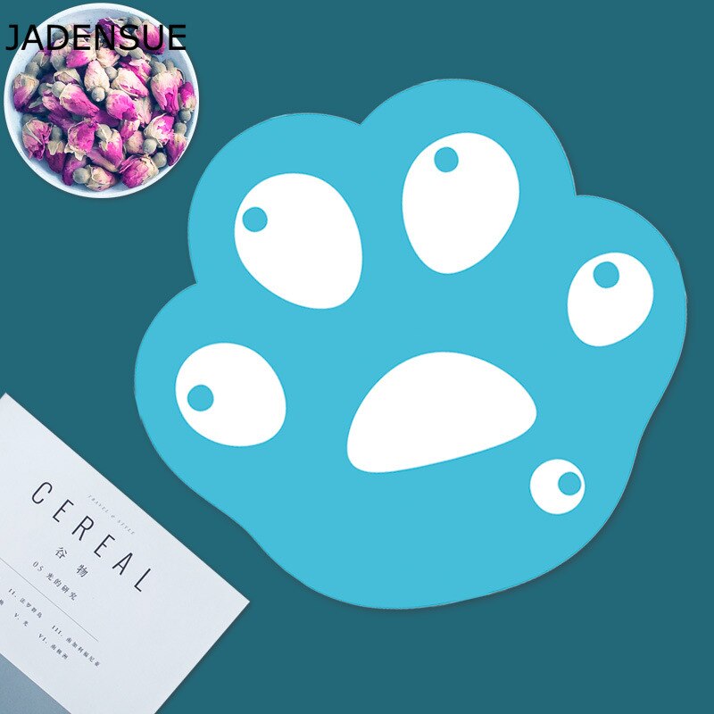 Mouse Pad Rubber Cute Cat Paw Pattern Anti-Slip Mice Comfortable Desk Mats for Laptop PC Computer Pad Game Mousepad Deskpad: 280x260x3mm 17