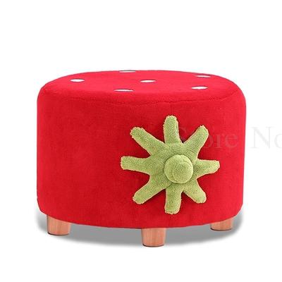 Børns lille sofa skammel stort barn baby børnehave jordbær koral fløjl soveværelse hjem enkel sofa stol