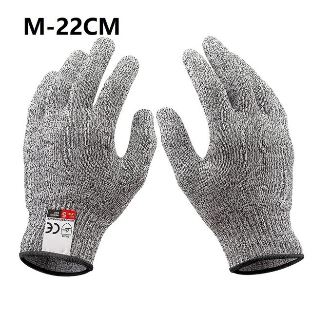 2pcs Cut Resistant Gloves Food Grade Safety Cutting Gloves Level 5 Protection For Oyster Shucking Fish Slicing Meat Wood Carving: B