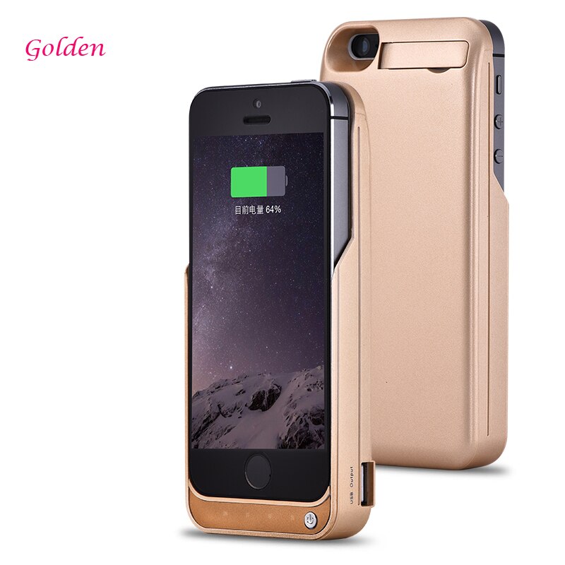 4200mah Charger case for iPhone 5,5S,SE backup battery Wireless Charging Power Bank Portable external power phone case